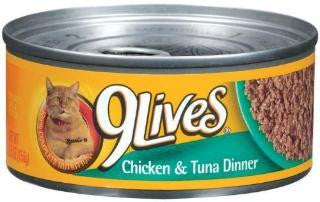 Delmonte 9 Lives Ground Chicken & Tuna Dinner 24-5.5 oz. Cans Online