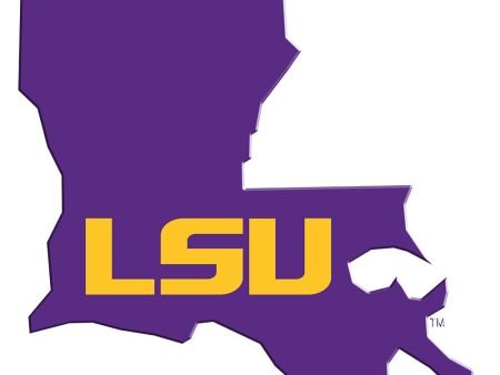 LSU Tigers - LSU State Purple Single Layer Dimensional Sale