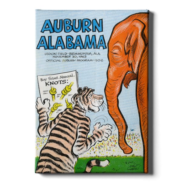 Auburn Tigers - Auburn vs Alabama Official Program Cover 11.30.63 For Cheap