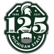 Michigan State Spartans - Michigan State 125th Year of Football Single Layer Dimensional on Sale