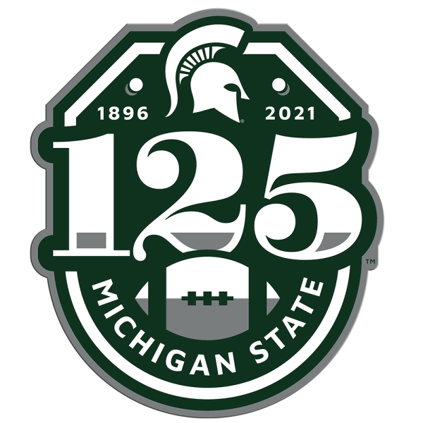 Michigan State Spartans - Michigan State 125th Year of Football Single Layer Dimensional on Sale