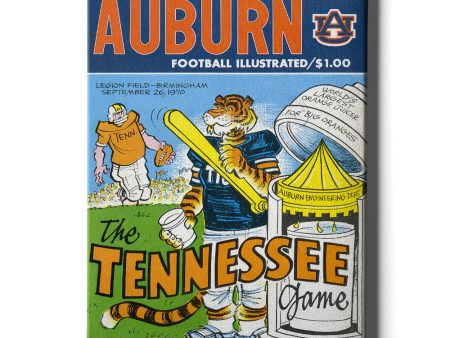 Auburn Tigers - Vintage Auburn Football Illustrated vs Tennessee Official Program Cover Fashion