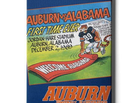 Auburn Tigers - Vintage Auburn vs Alabama-First Time Ever Jordan Hare 12.2.89 For Cheap