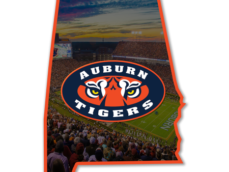 Auburn Tigers - Auburn Tigers Single Layer Dimensional Wall Art For Sale