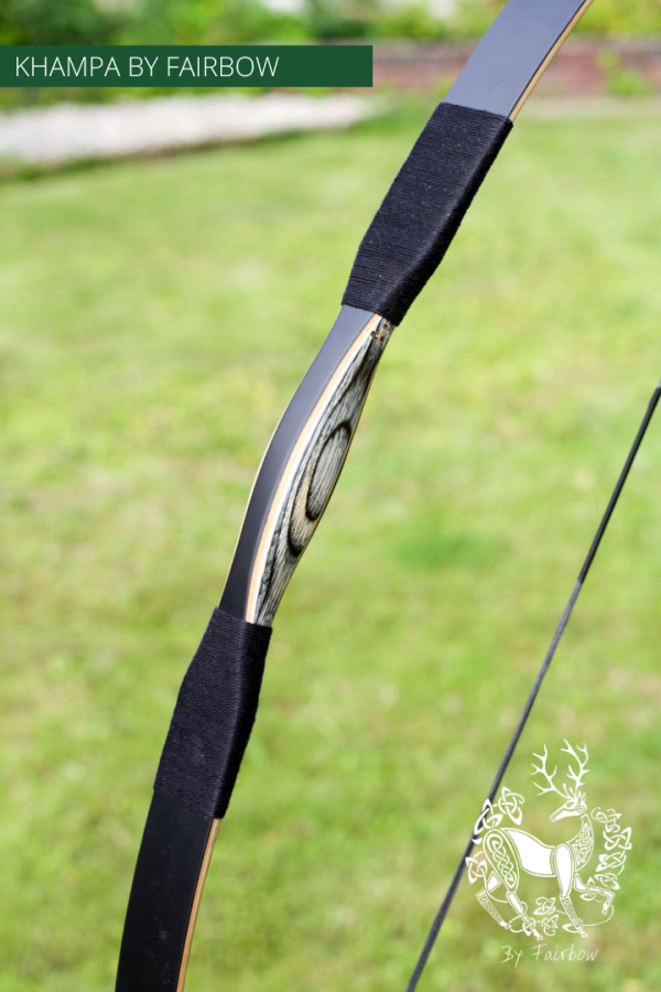 THE BLACK KHAMPA BOW BY FAIRBOW BLACK 51 LBS @ 28 INCH 64 @ 32 INCH For Cheap