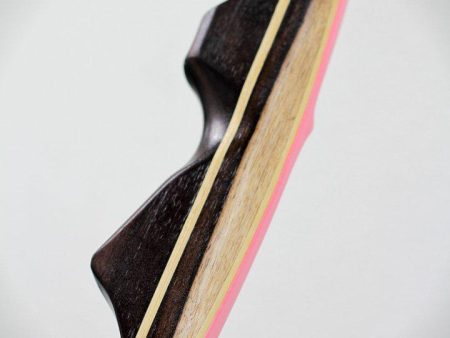 VERTEX, 34 LBS REFLEX DEFLEX AMERICAN LONGBOW, ROSEWOOD AND BAMBOO, NOVA PINK For Sale