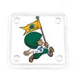 Tulane Green Wave - Vintage Tulane Football Logo Drink Coaster For Sale