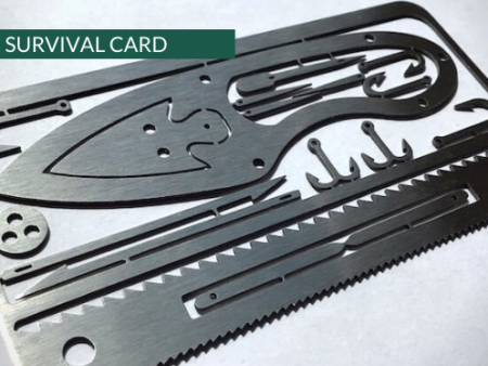 SURVIVAL CARD STAINLESS STEEL 1 MM Sale