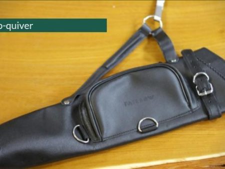 BLACK   BROWN LEATHER SIDE QUIVER, GOOD QUALITY, HANDY POUCH, WITH BELT CLIP Hot on Sale