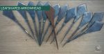 CHINESE ARROWHEAD HAND FORGED LEAF SHAPED K40 (per piece) on Sale