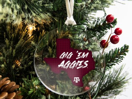 Texas A&M Aggies - Gig  Em Aggies Bag Tag & Ornament Discount