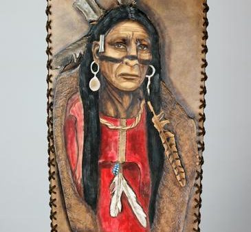 BACK QUIVER WITH NATIVE AMERICAN CARVING (ADW) 1 Hot on Sale