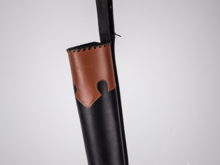 BACKQUIVER, BLACK BROWN WITH MEDIEVAL DESIGN AND ADJ. STRAP Online