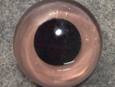 36mm Solid Glass Grey Purple large character eyes - Flat Back Sale