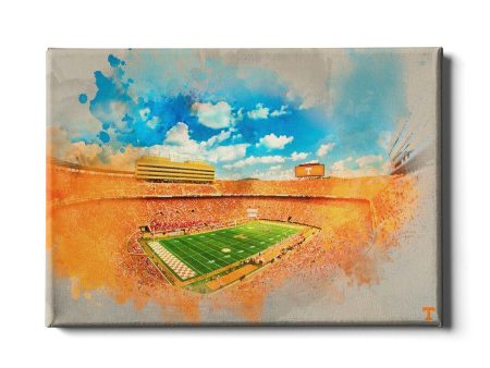 Tennessee Volunteers - Neyland Watercolor Online now