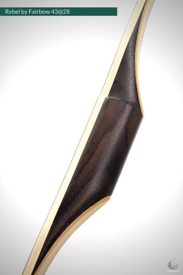 THE REBEL, BOW WITH BACKSET 43@28 CLEAR GLASS, ROSEWOOD VENEER AND RISER on Sale