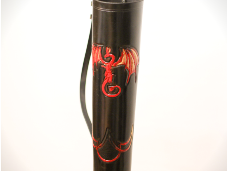 BACK QUIVER WITH CELTIC DRAGON DESIGN For Discount