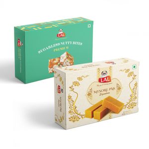 Combo Pack of Mysore Pak and Nutty Bites Online Hot Sale