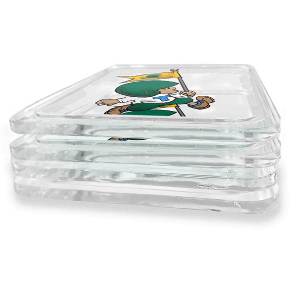 Tulane Green Wave - Vintage Tulane Football Logo Drink Coaster For Sale