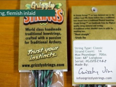 Grizzly bow string, 68 inch, Classic, 14 strand (for Vertex etc) For Discount