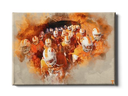 Tennessee Volunteers - Taking the Field Watercolor Fashion