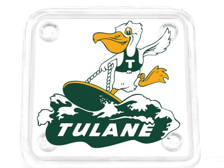 Tulane Green Wave - Vintage Tulane Wave Logo Drink Coaster Online