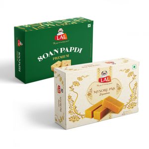 Combo of Mysore Pak and Soan Papdi Online Sale