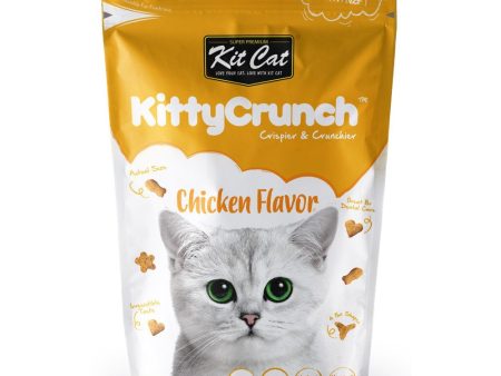 5 FOR $14: Kit Cat KittyCrunch Chicken Flavor Cat Treats 60g Online