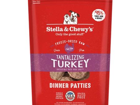 Stella & Chewy s Tantalizing Turkey Dinner Patties Grain-Free Freeze-Dried Raw Dog Food Online Sale