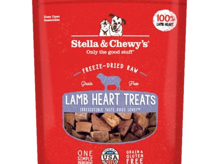 Stella & Chewy’s Lamb Heart Single Ingredient Grain-Free Freeze-Dried Dog Treats 3oz For Sale