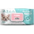 4 FOR $15: Absorb Plus Antibacterial Floral Scented Pet Wipes 80ct For Cheap