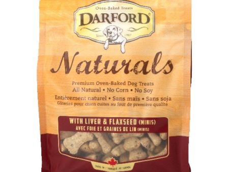 Darford Naturals Liver & Flaxseed Minis Oven Baked Dog Treats 400g Online Sale