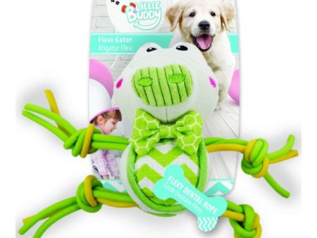 All For Paws Little Buddy Flexi Gator Dog Toy Sale