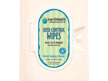 Earthbath Shed Control Wipes (Green Tea & Awapuhi) For Pets 72ct Discount