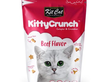 5 FOR $14: Kit Cat KittyCrunch Beef Flavor Cat Treats 60g Discount