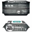 4 FOR $20: Absorb Plus Charcoal Peppermint Scented Pet Wipes 80ct For Sale