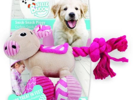 All For Paws Little Buddy Snick-Snack Piggy Dog Toy For Discount