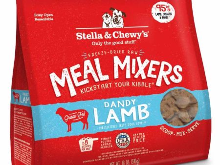 Stella & Chewy s Meal Mixers Dandy Lamb Grain-Free Freeze-Dried Raw Dog Food 18oz Fashion