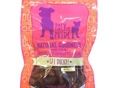 BUY 2 GET 1 FREE: Pack  N Pride Get Ducky! Duck Rolls Dog Treats 99g on Sale