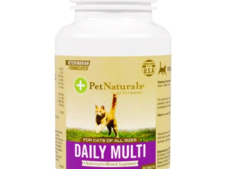 Pet Naturals of Vermont Daily Multi Cat Supplements 60 Tab Hot on Sale