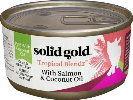 Solid Gold Tropical Blendz Salmon & Coconut Oil Canned Cat Food 170g For Discount