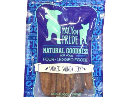 BUY 2 GET 1 FREE: Pack  N Pride Smoked Salmon Jerky Dog Treats 113g Supply